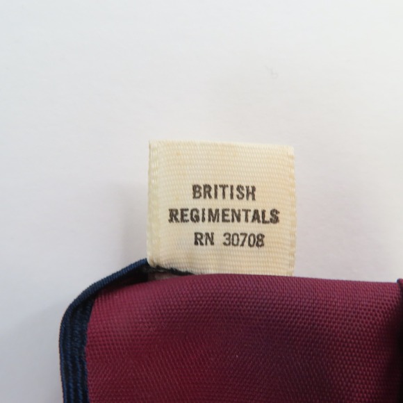 Westleigh Regiment Tie Mens Silk Red Blue Yellow Stripe Repp 3.75" Wide 56" Long - Picture 8 of 8